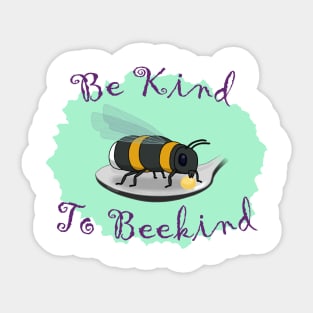 Be Kind To Bee Kind Cute Conservation Graphic Sticker